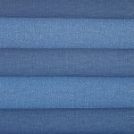 Koepel plisségordijn blauw met glanzende achterzijde 720075 - Plisségordijn blauw met glanzende achterzijde 720075
