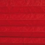 Koepel plisségordijn rood met kreukelstructuur en glanzende achterzijde 720099 - Plisségordijn rood met kreukelstructuur en glanzende achterzijde 720099