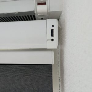 Elektrisch plisse opladen met USB C